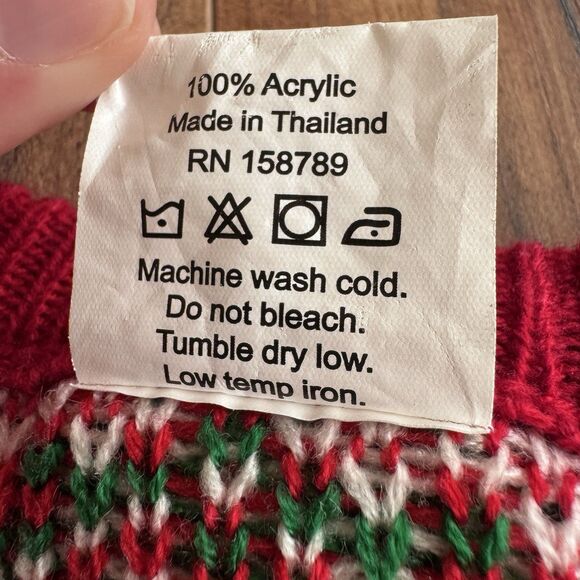 Oh My Sweater Ugly Christmas Sweater Naughty Reindeer Holiday Red Green Mens 2XL - Picture 4 of 4